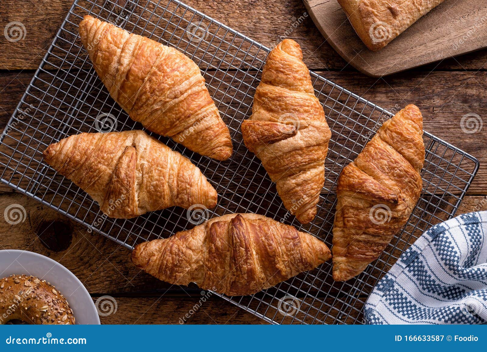 Fresh Baked Croissants stock image. Image of tasty, fresh 166633587
