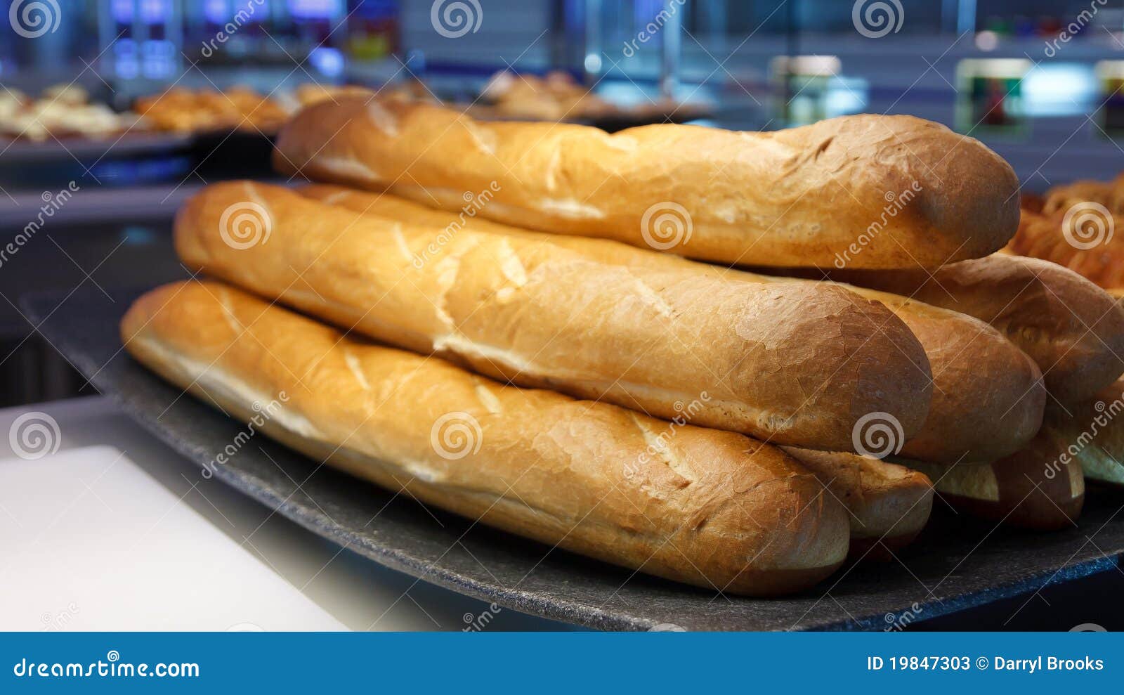 Fresh Baked Loaves of French Bread Stock Image Image of wholesome, warm 19847303