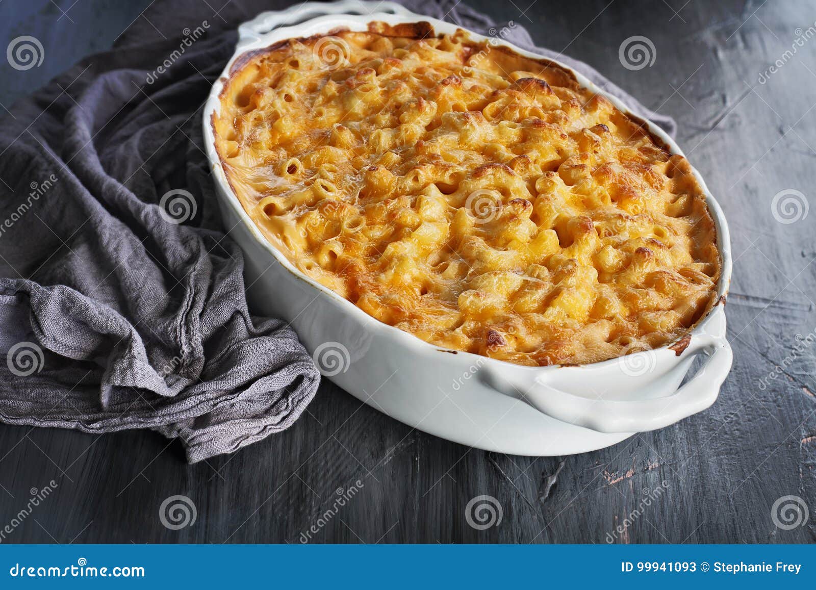 fresh baked macaroni and cheese