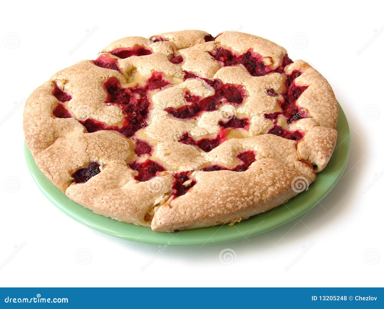 Freshbaked Pie with Raspberrie Jam Stock Photo Image of dough
