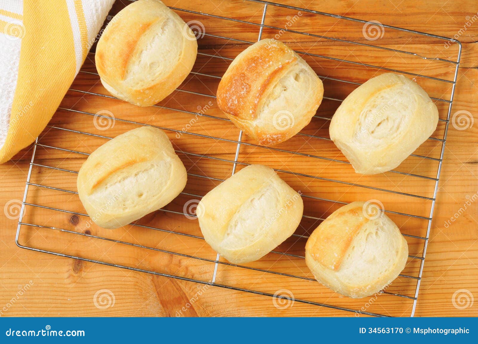 Fresh baked rolls stock photo. Image of baked, product 34563170