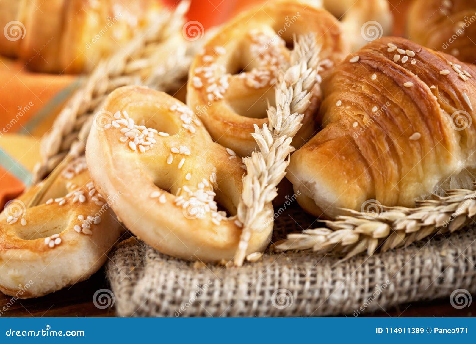 Fresh bakery product stock image. Image of grain