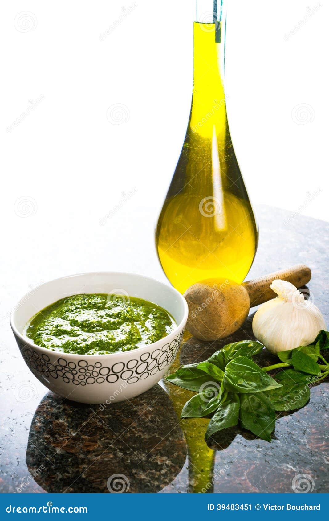 Fresh basil pesto stock image. Image of kitchen, vegetarian 39483451