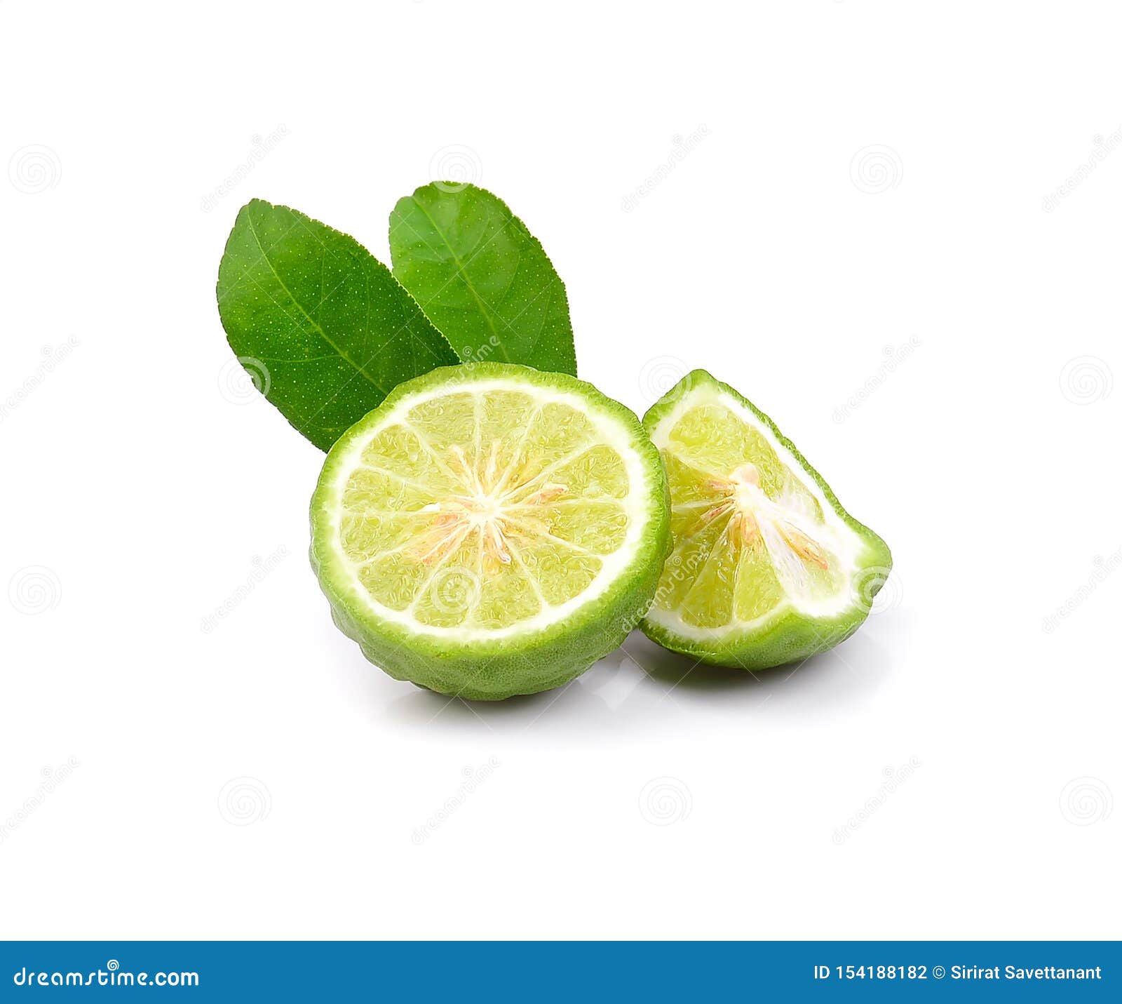 Fresh Bergamot Fruit With Leaf Isolated On White Background Stock Photo Image Of Fresh Asian 154188182