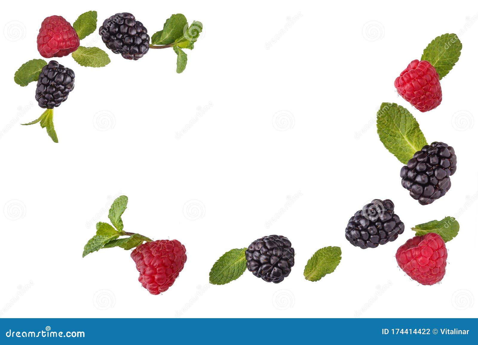 Fresh berries border stock photo. Image of market, fresh 174414422