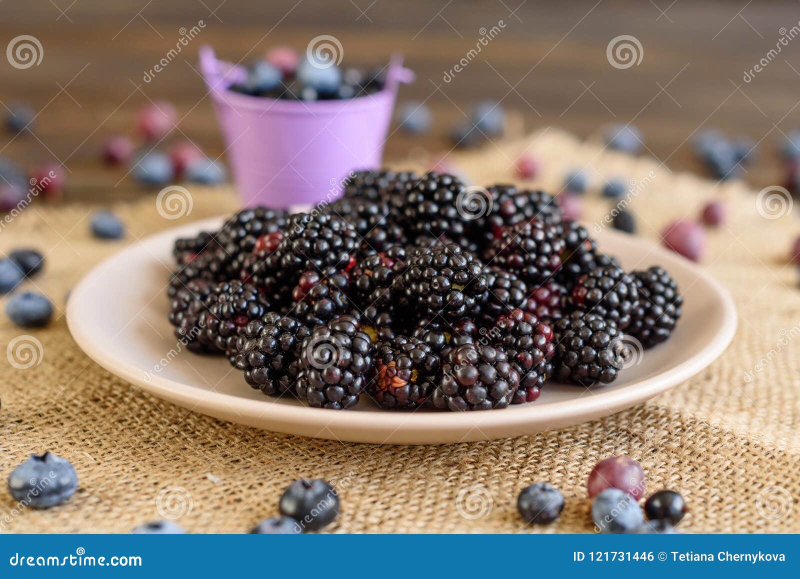 Fresh berries on a plate stock photo. Image of fruit - 121731446