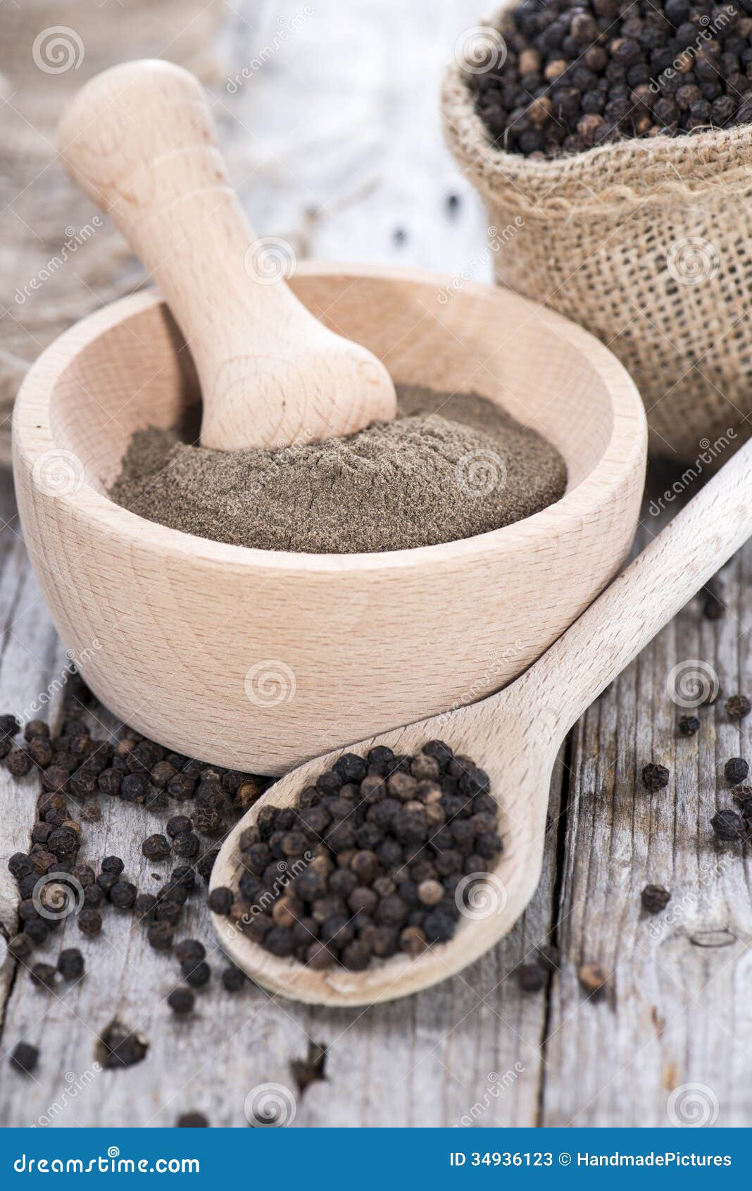 Fresh Black Pepper stock image. Image of peppercorns 34936123