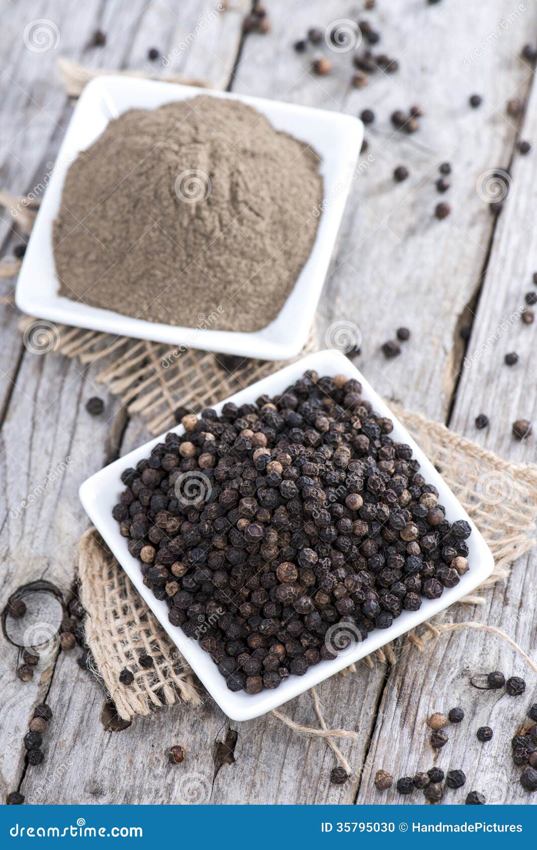 Fresh Black Pepper stock photo. Image of close, powder 35795030