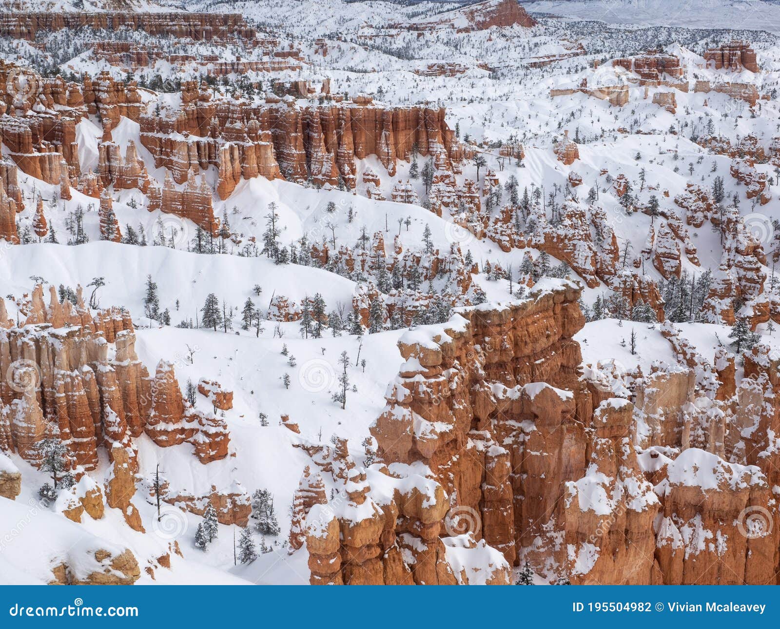snow in brice canyon