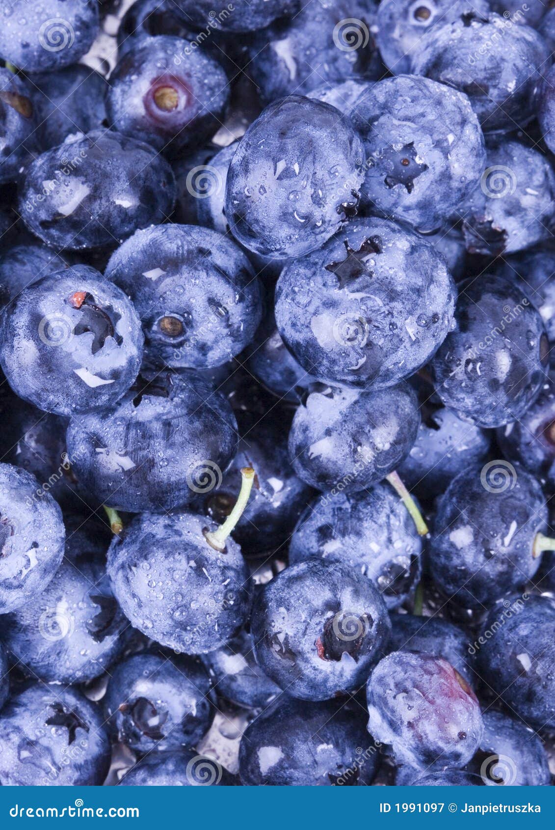 Fresh blueberries stock image. Image of cubes, closeup 1991097
