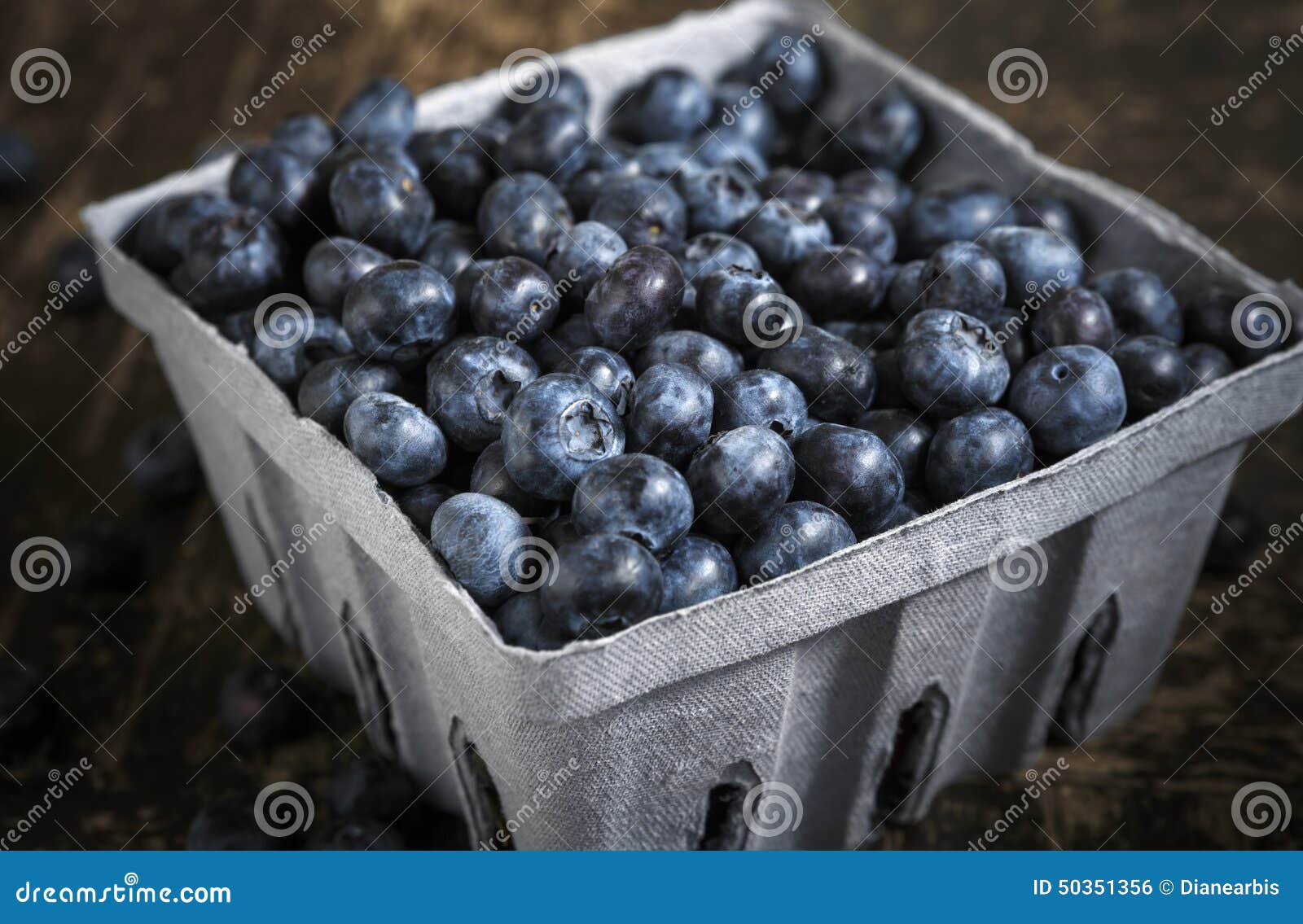 Fresh Blueberries stock photo. Image of carton, blue - 50351356