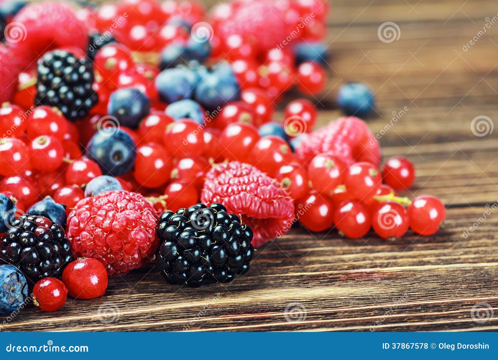 Fresh Blueberries, Currants, Blackberries, Cranberries and Raspberries Stock Photo Image of