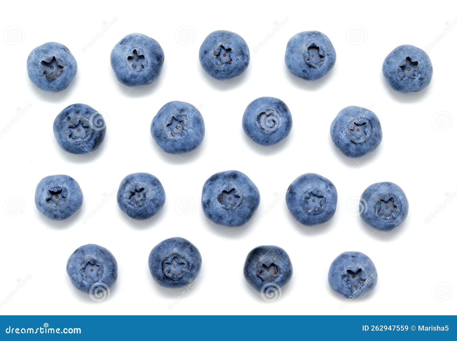 Fresh Blueberries Isolated on White Stock Image Image of blueberry