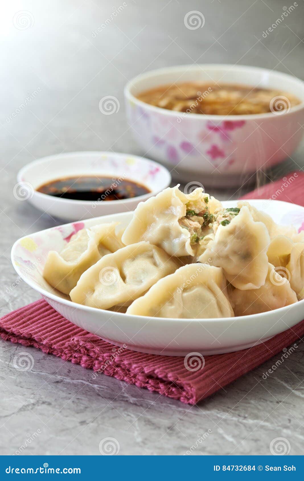 Fresh Boiled Dumplings stock photo. Image of dough, delicious 84732684