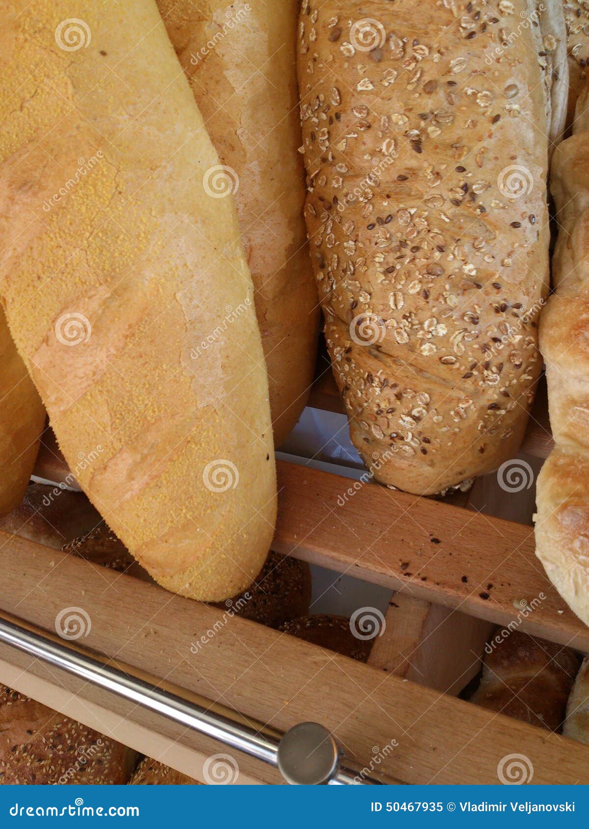 Fresh Bread in Bakery Store Stock Image Image of food, baking 50467935