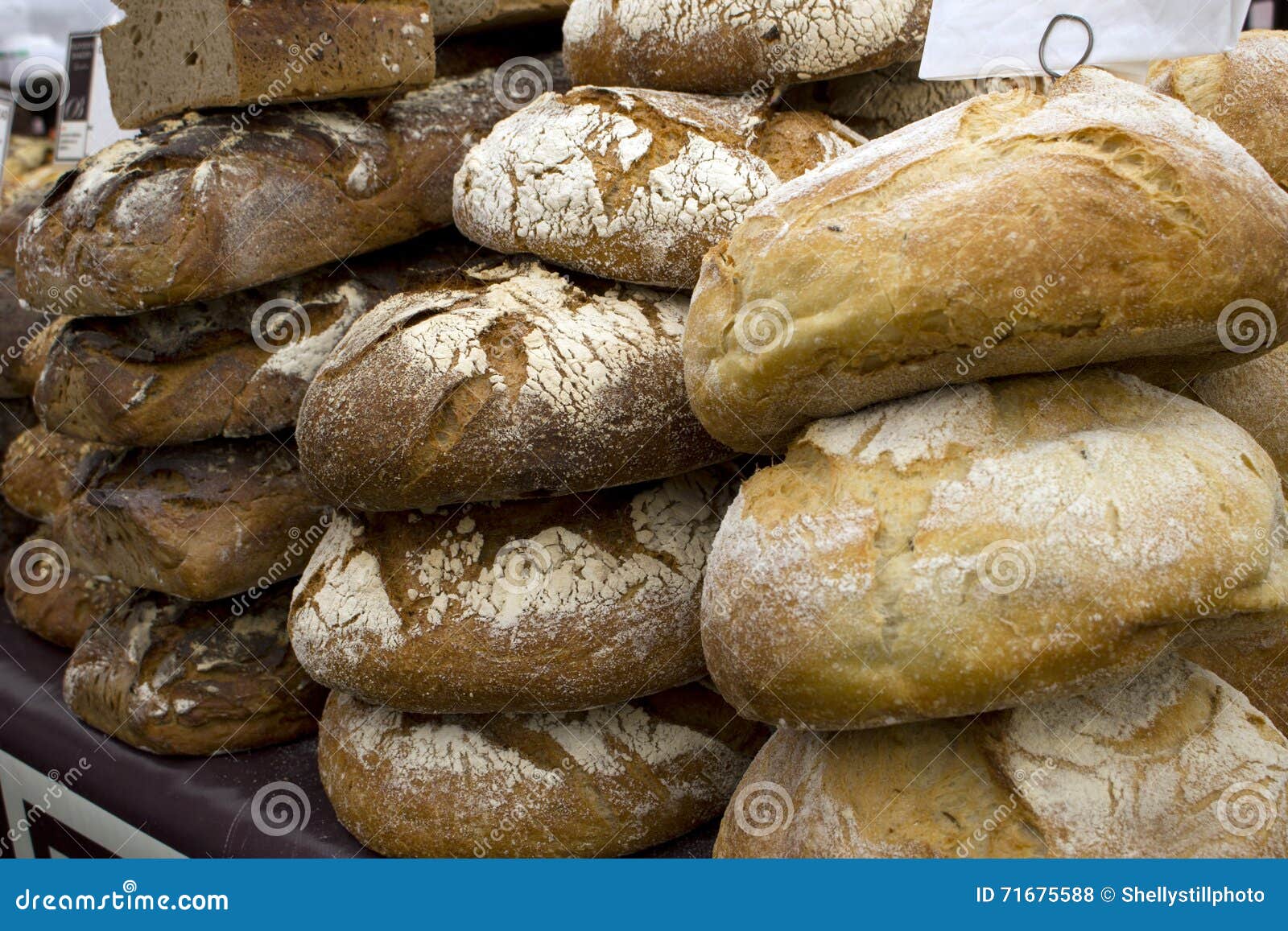 Fresh Bread and Rolls at Fair Stock Photo Image of fresh, brown 71675588