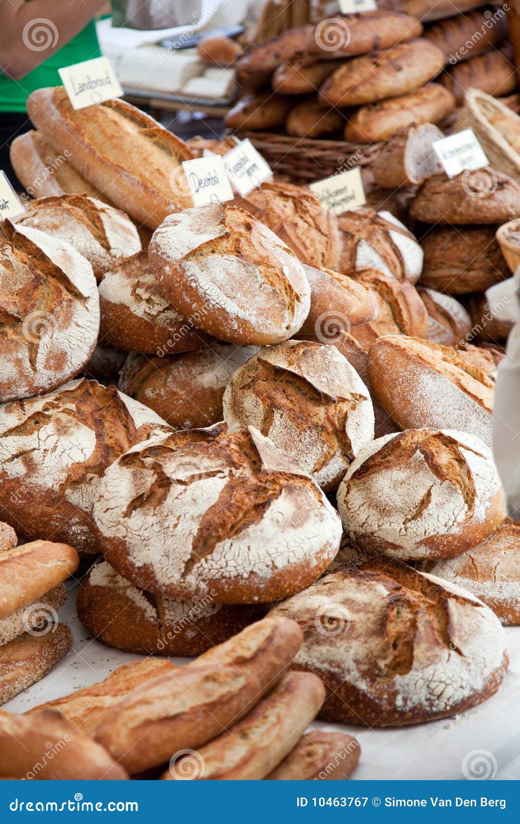 Fresh breads stock image. Image of market, sourdough 10463767