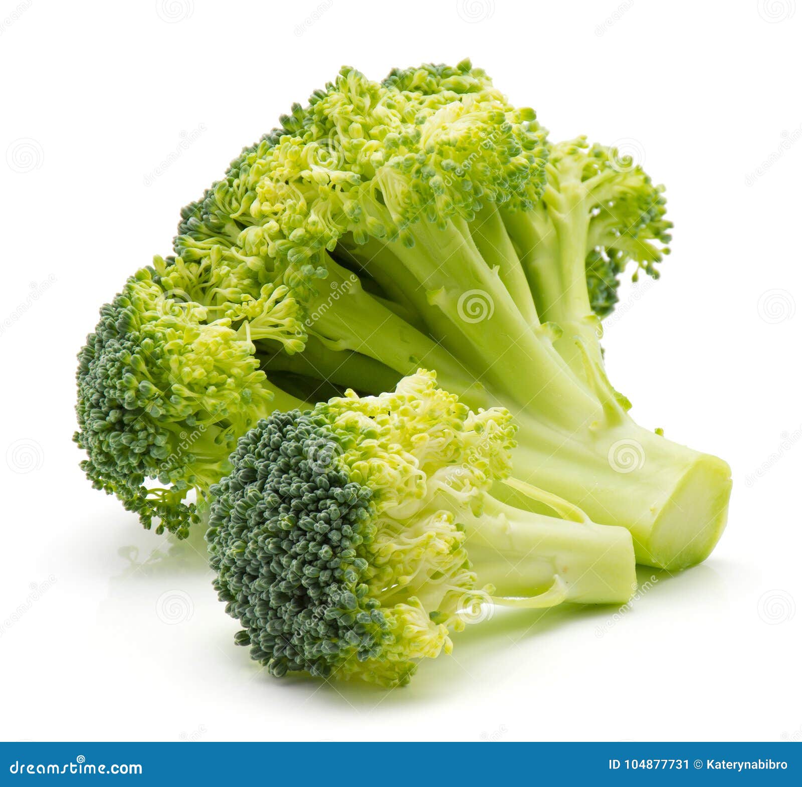 Broccoli on white stock image. Image of italica, nail 104877731