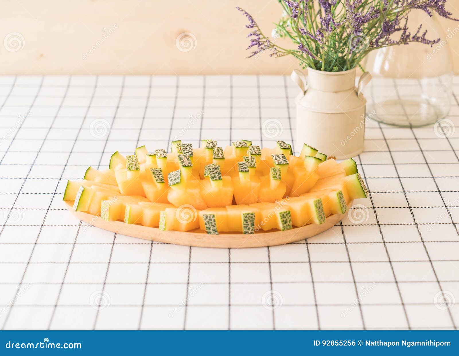 Fresh cantaloupe melon stock photo. Image of piece, fresh 92855256