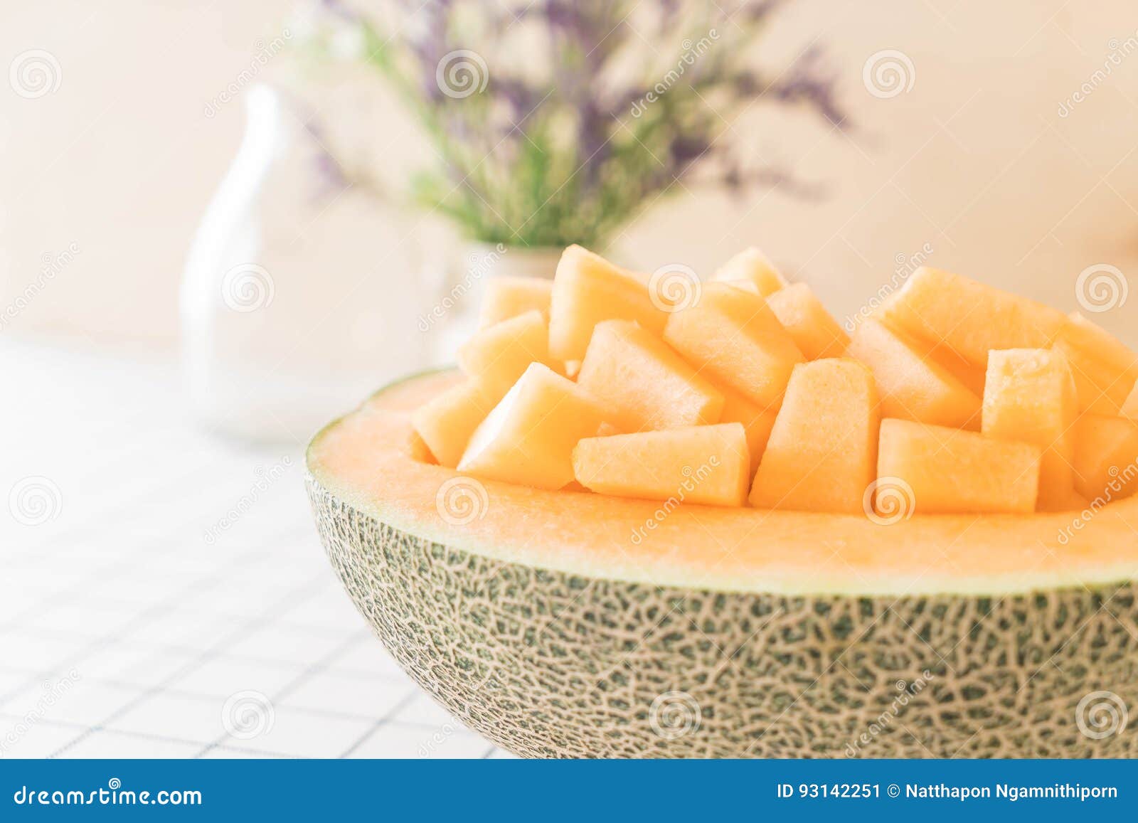 Fresh cantaloupe melon stock image. Image of fruit, slices 93142251