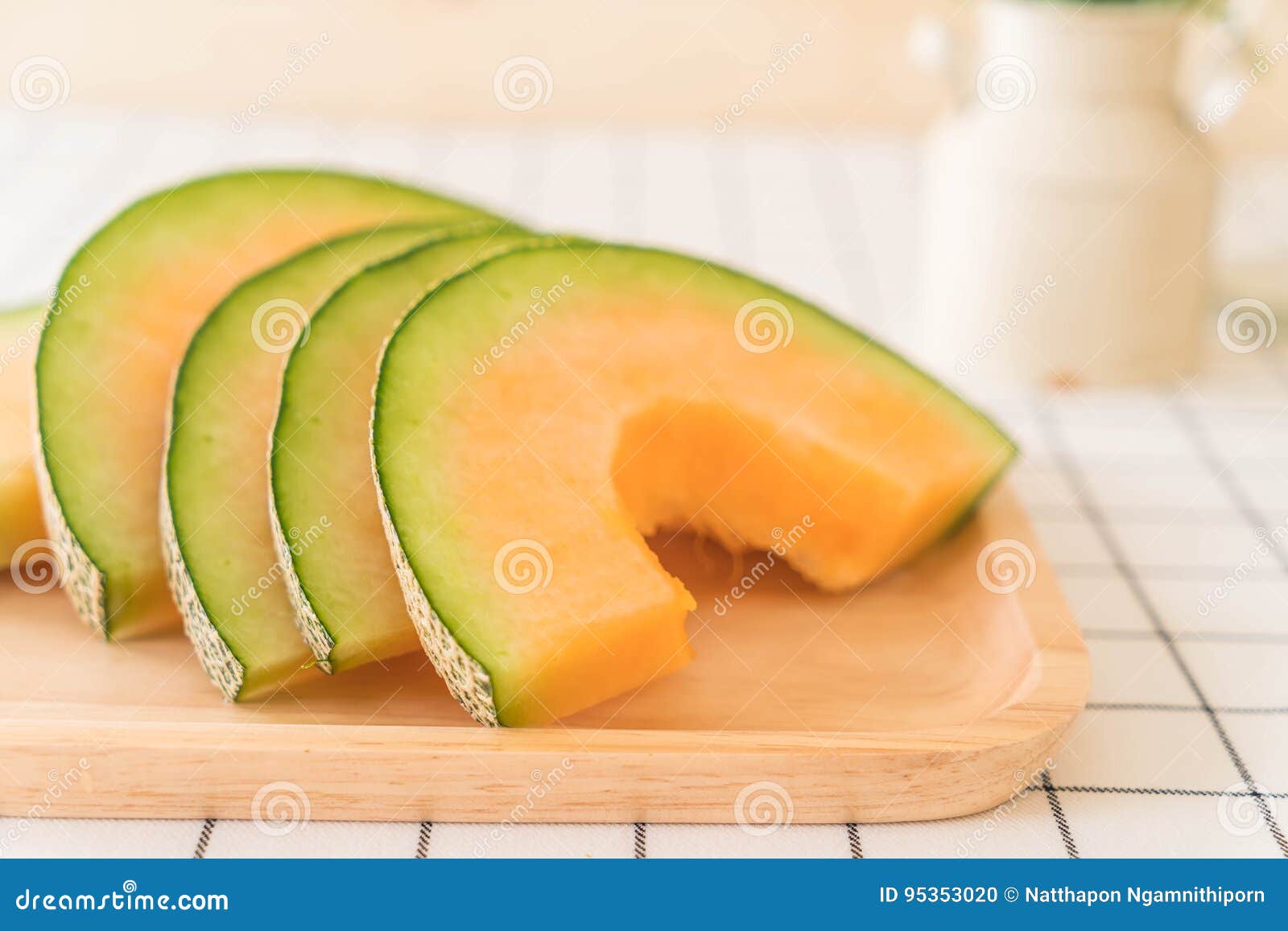 Fresh cantaloupe melon stock photo. Image of fruit, sweet 95353020