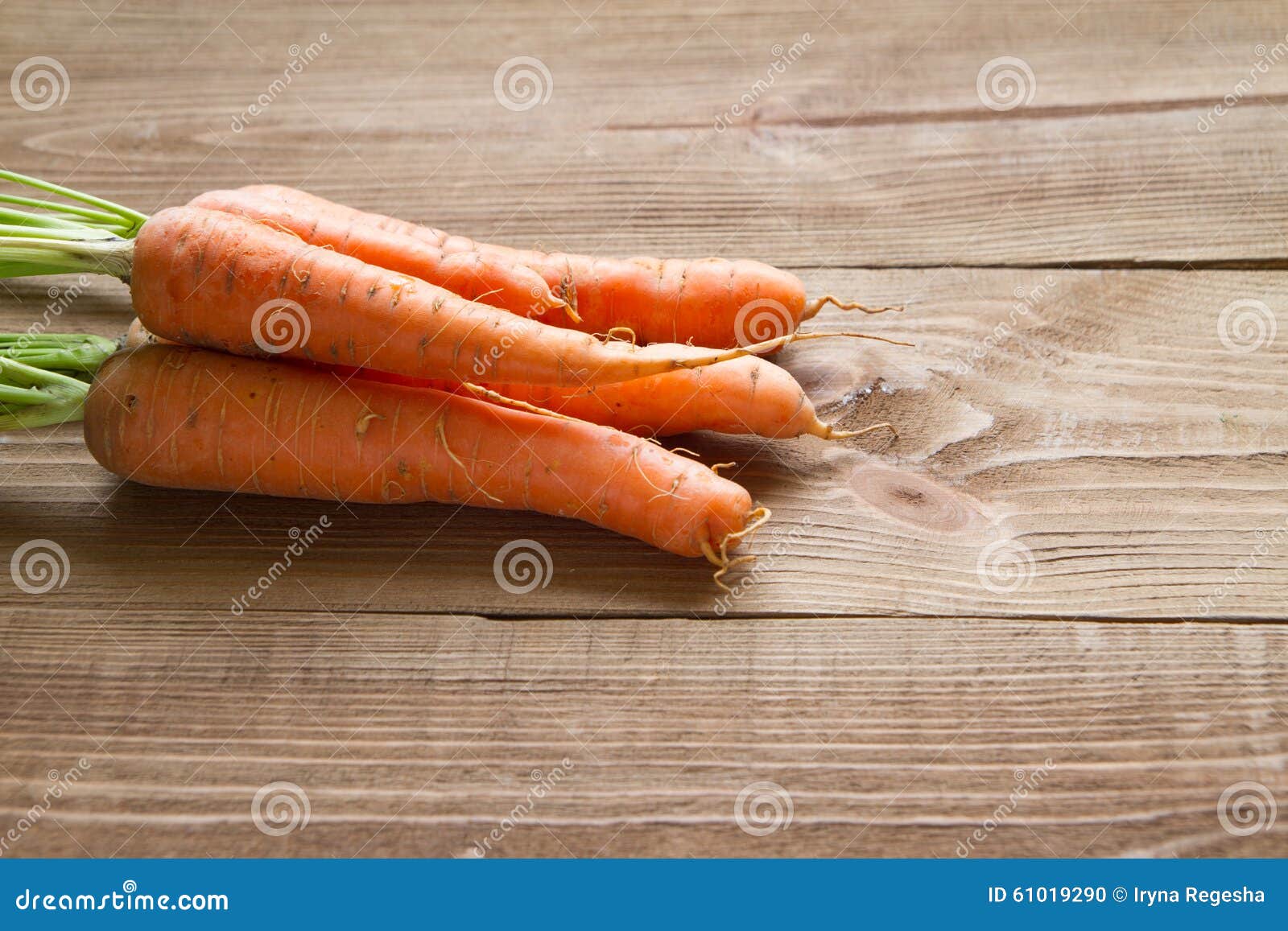 Fresh Carrots on a Wooden Background Stock Photo Image of ripe, space