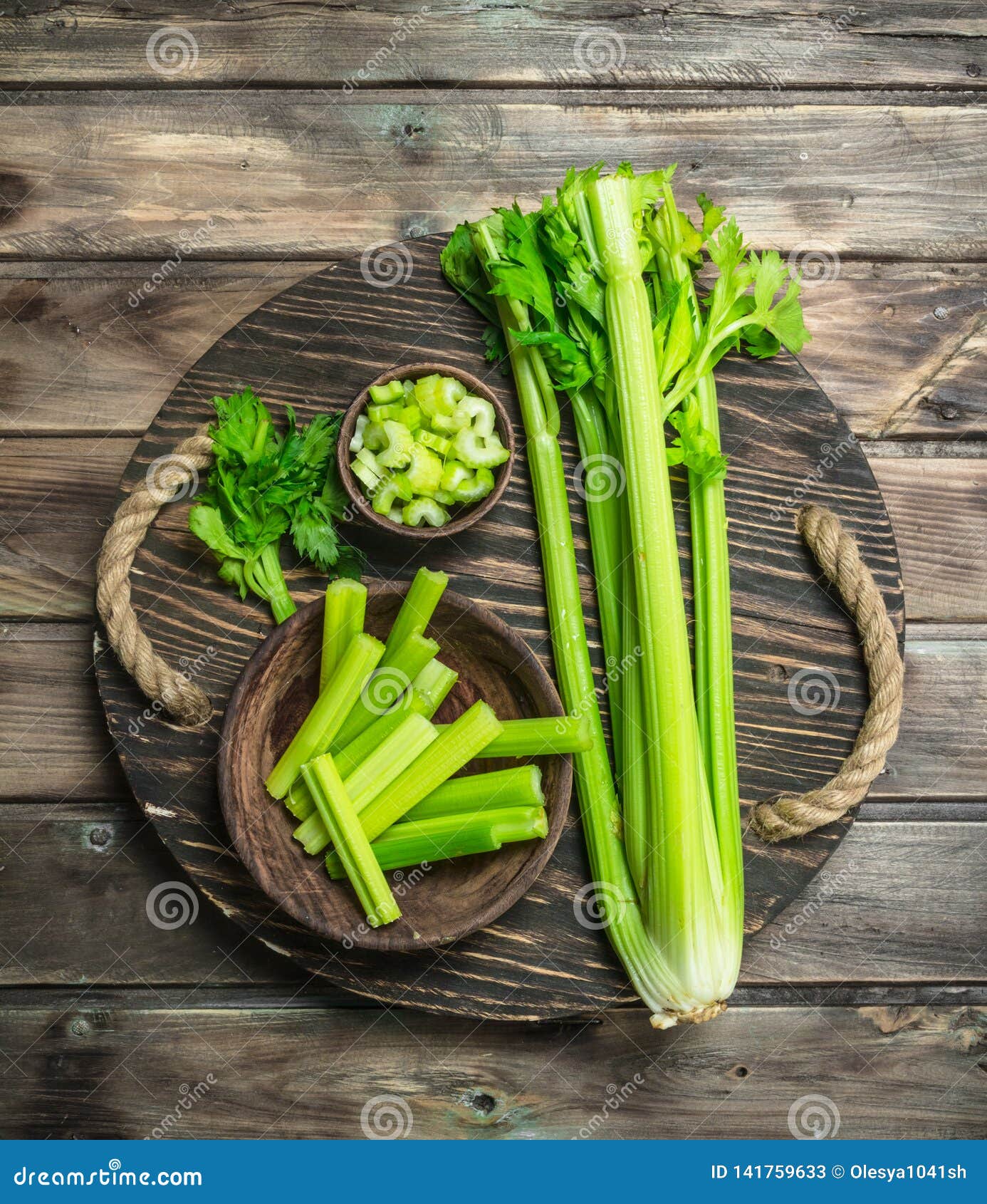 Download Fresh Celery On A Tray Stock Image Image Of Green Snack 141759633 Yellowimages Mockups