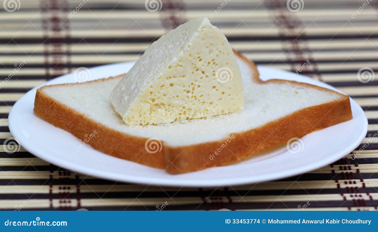 Fresh cheese with bread stock photo. Image of swiss, white 33453774