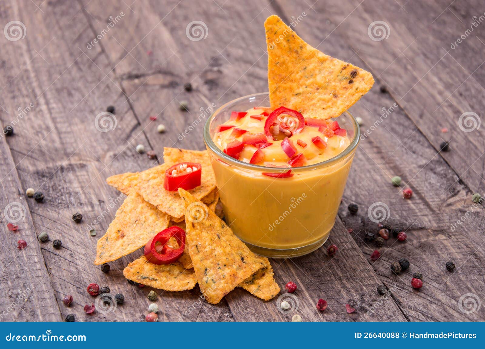 Fresh Cheese Sauce with Nachos Stock Photo Image of salsa, sauce