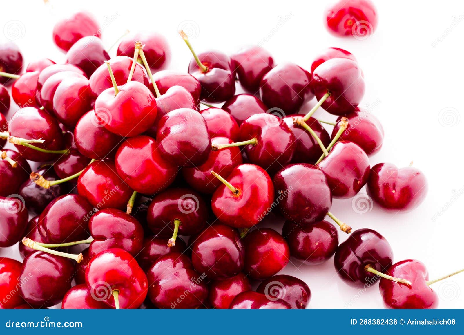 Fresh cherries stock photo. Image of white, organic 288382438
