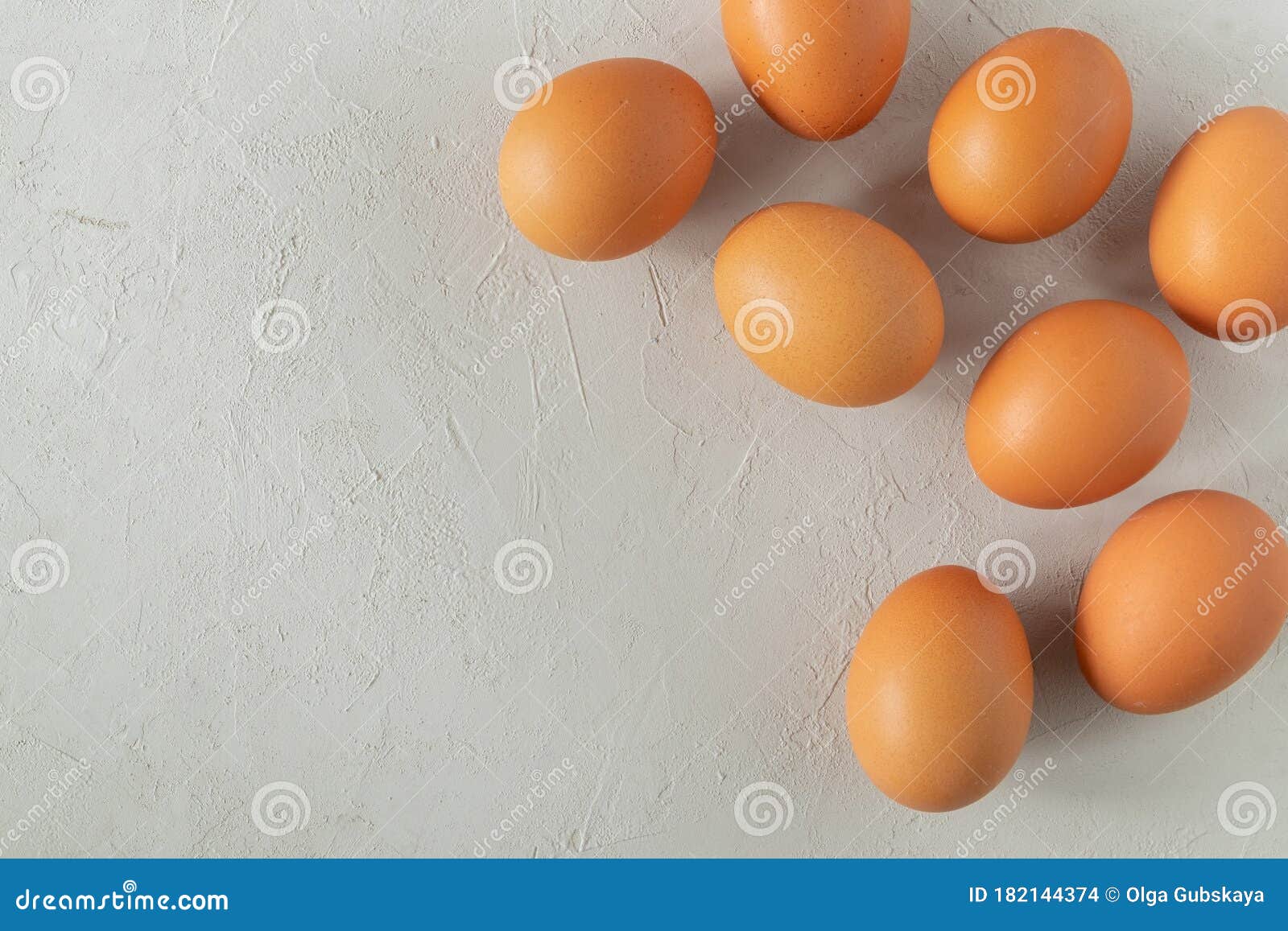 Fresh Chicken Eggs on a Grey Surface Stock Photo Image of fragility