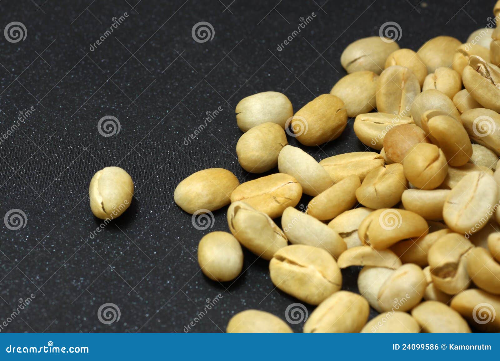 Fresh Coffee Beans Not Roast Stock Photo Image of roast, life 24099586