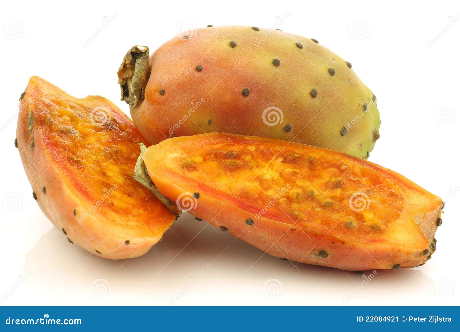 Fresh Colorful Cactus Fruit And A Cut One Stock Image Image of ripe, tropical 22084921