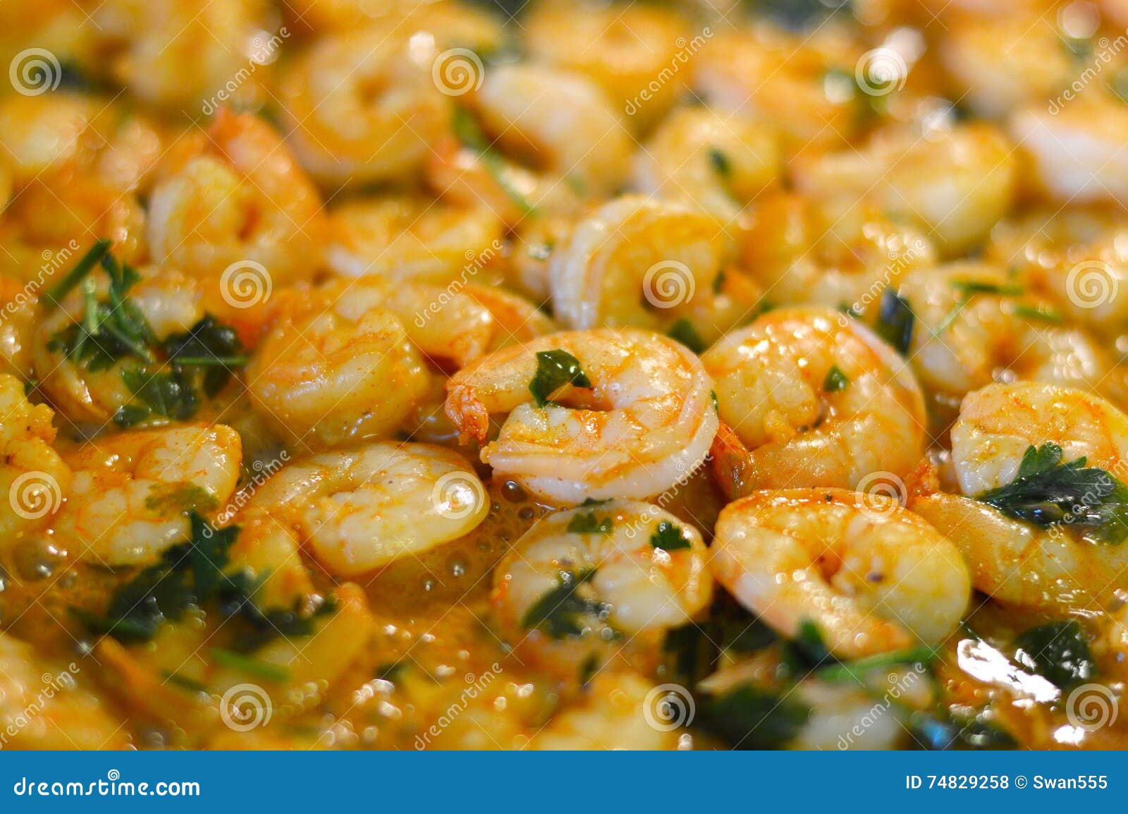 fresh cooked shrimp