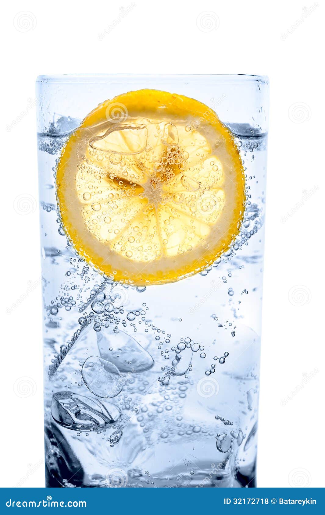 Fresh Cool Water with Ice and Lemon Stock Photo Image of liquid