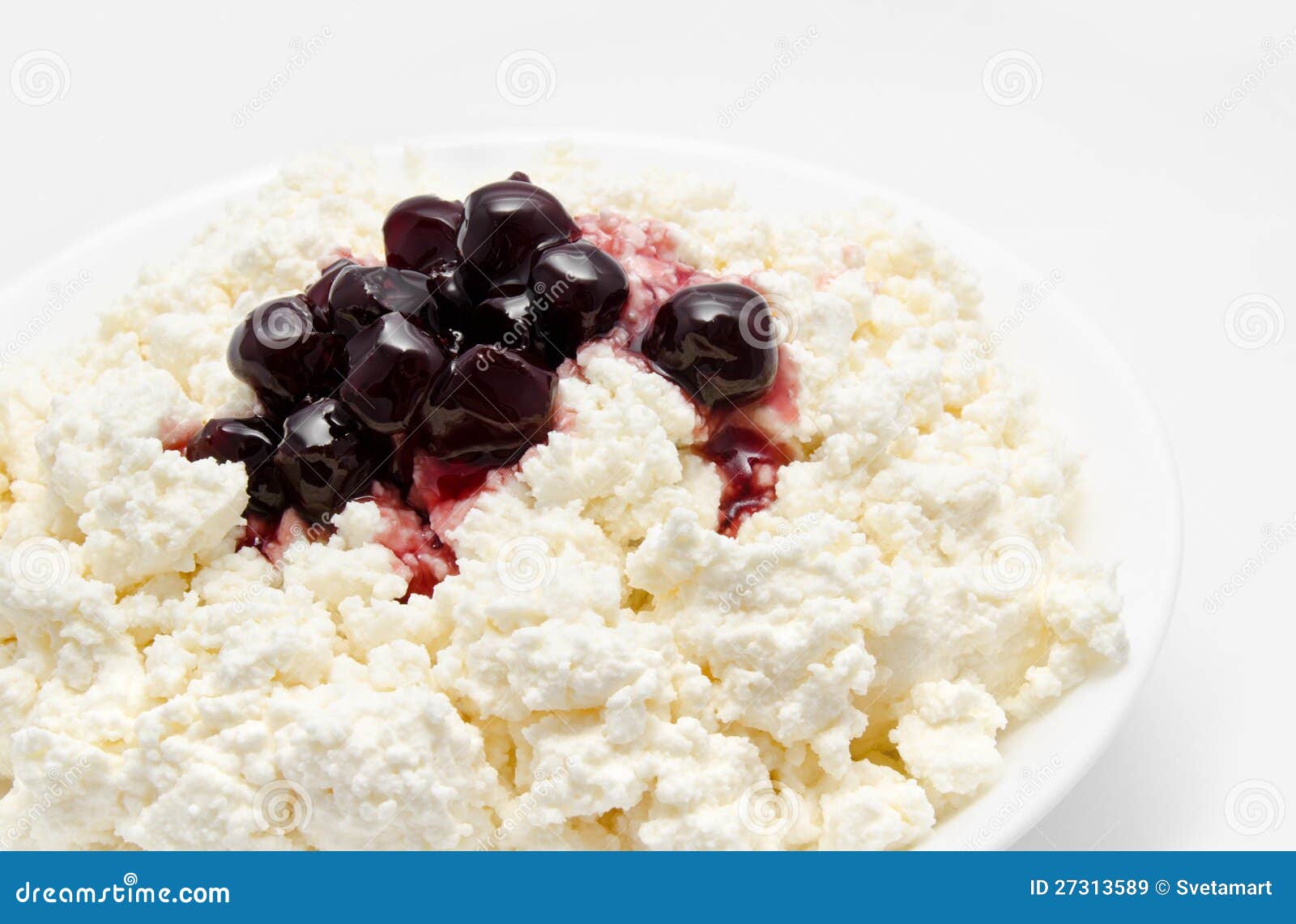 Fresh Cottage Cheese in the Bowl Stock Image Image of refreshment