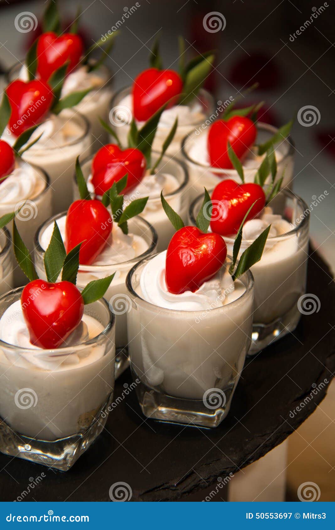 Fresh Cream Dessert in a Glass Stock Image Image of milk, portion