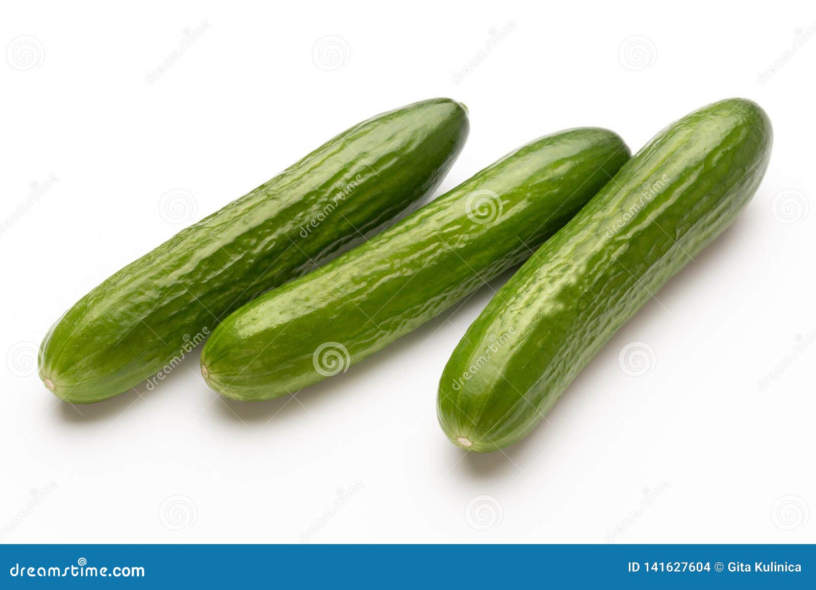 Fresh Cucumber on White Background Stock Photo Image of cucumbers