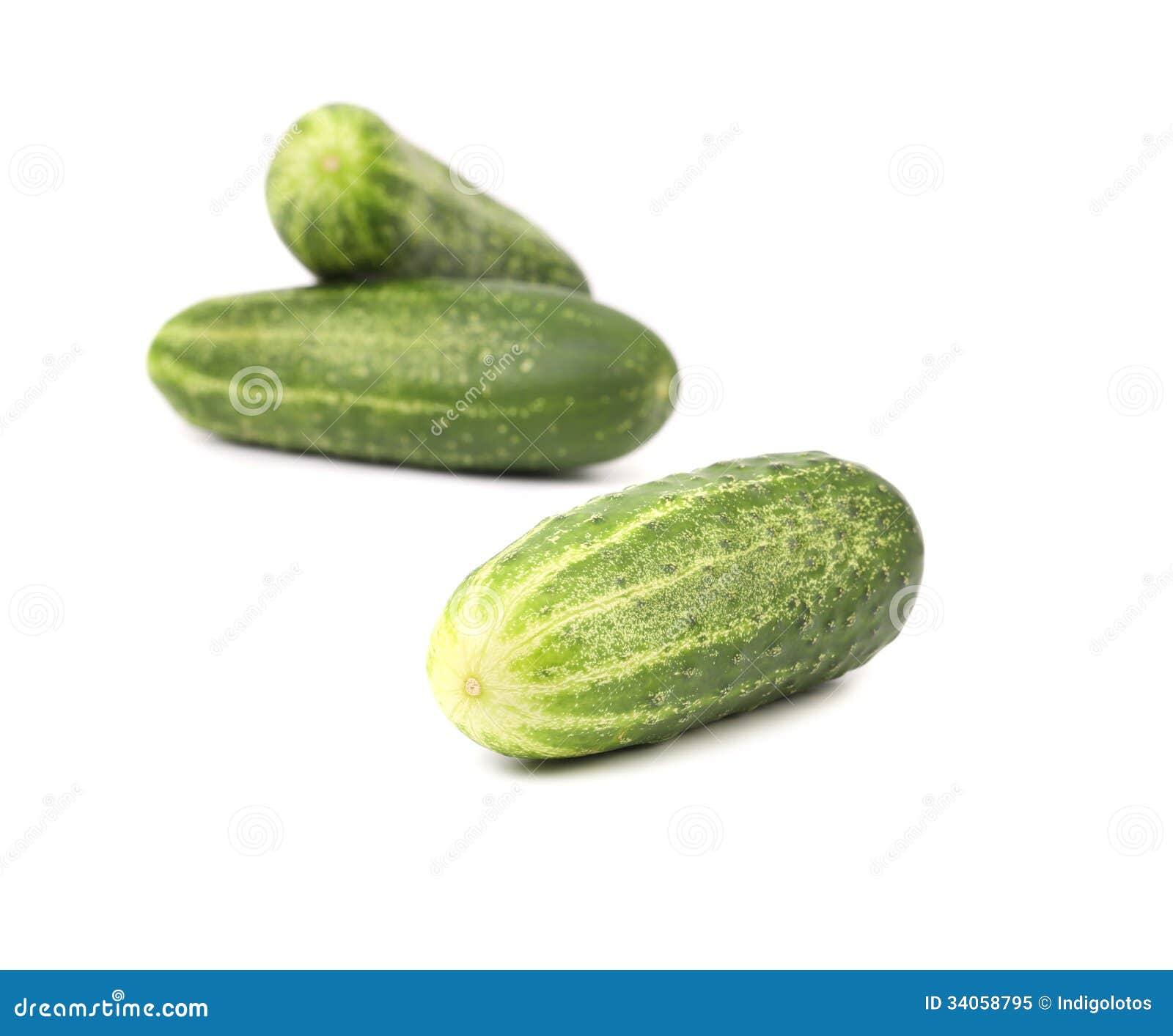 Fresh cucumbers on white stock image. Image of healthy 34058795