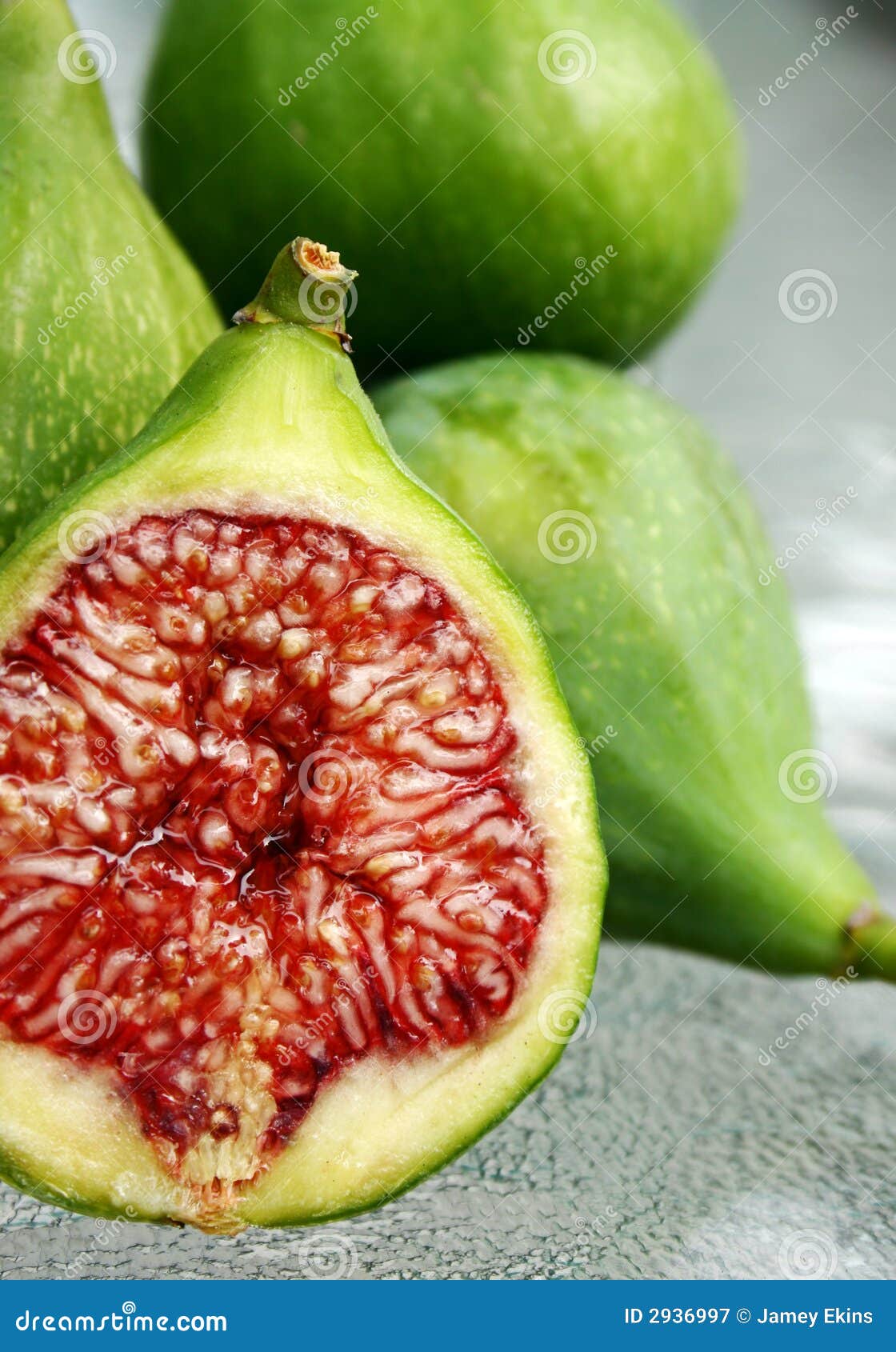 Fresh cut green figs stock image. Image of delicious, nutrition 2936997