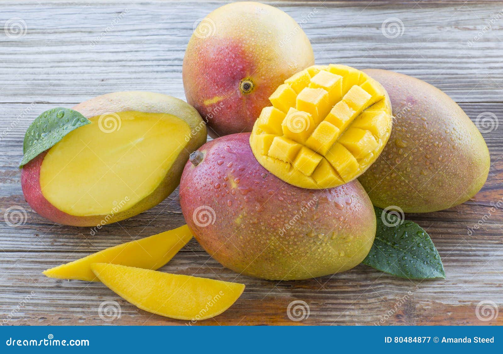 Fresh Cut Mangoes stock image. Image of mangoes, fresh 80484877