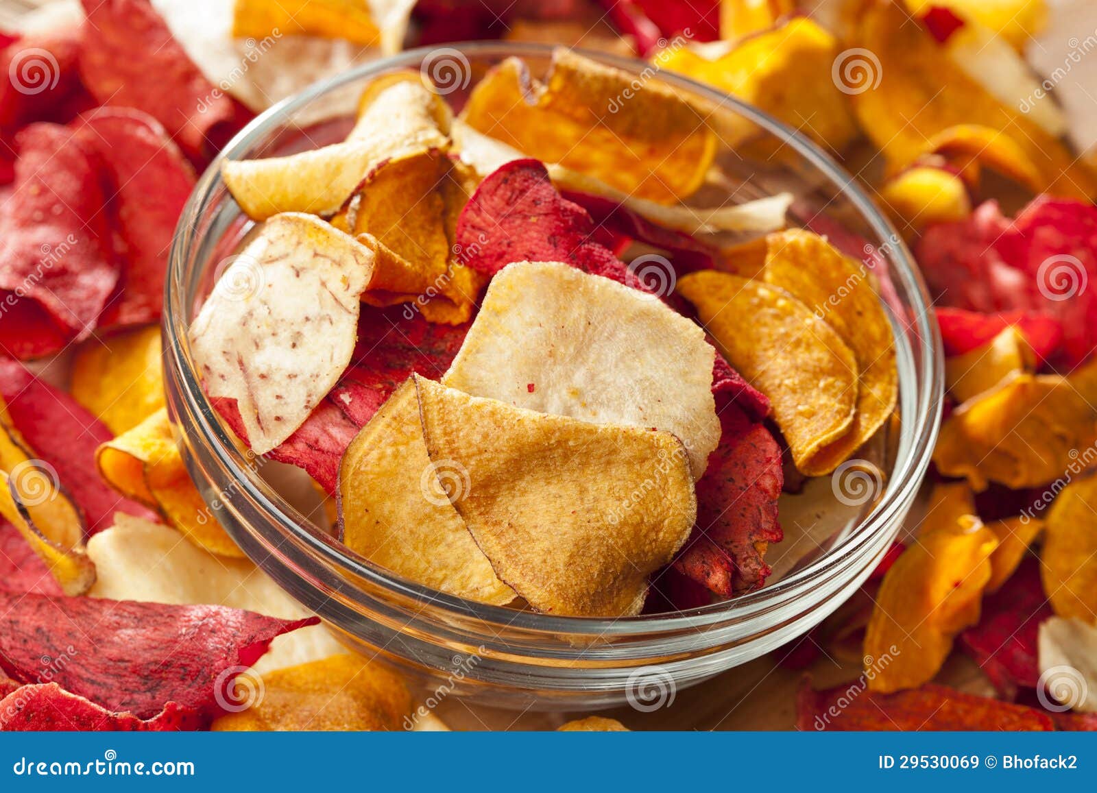 Fresh Cut Organic Vegetable Chips Stock Image Image of crisp, fried