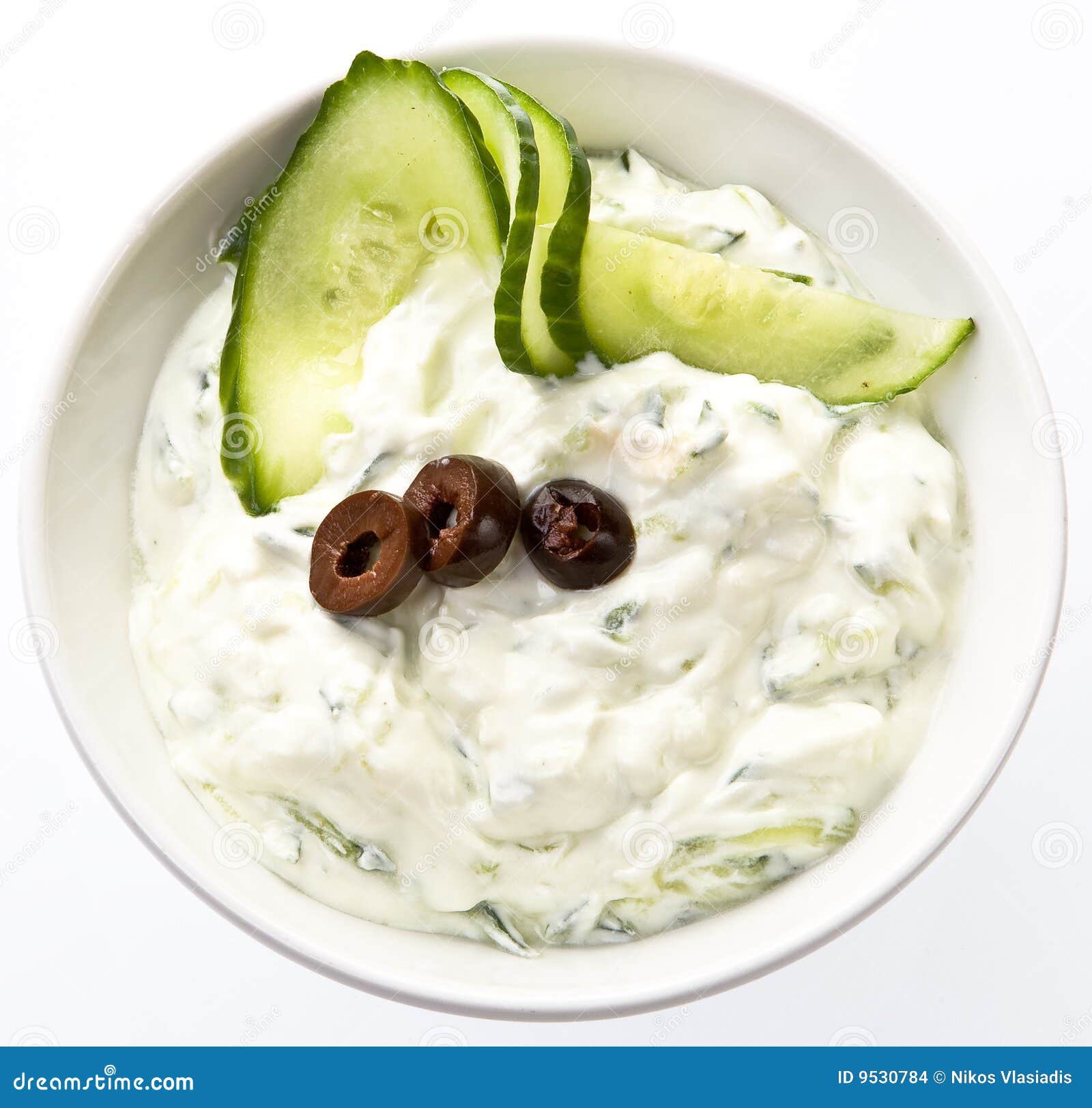 Fresh dip of Tzatziki stock photo. Image of cooking, healthy 9530784