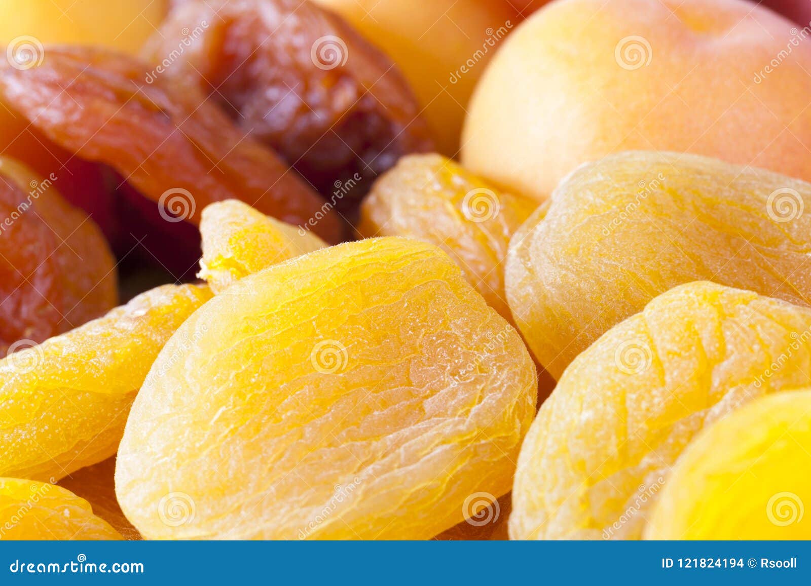 Fresh and dried apricots stock photo. Image of flavor 121824194
