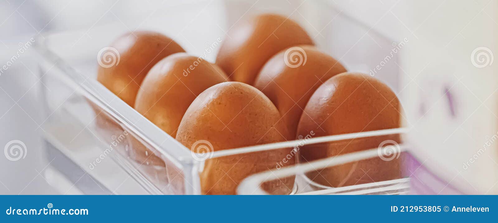 Fresh Eggs in Refrigerator, Dairy Product Stock Image Image of carton