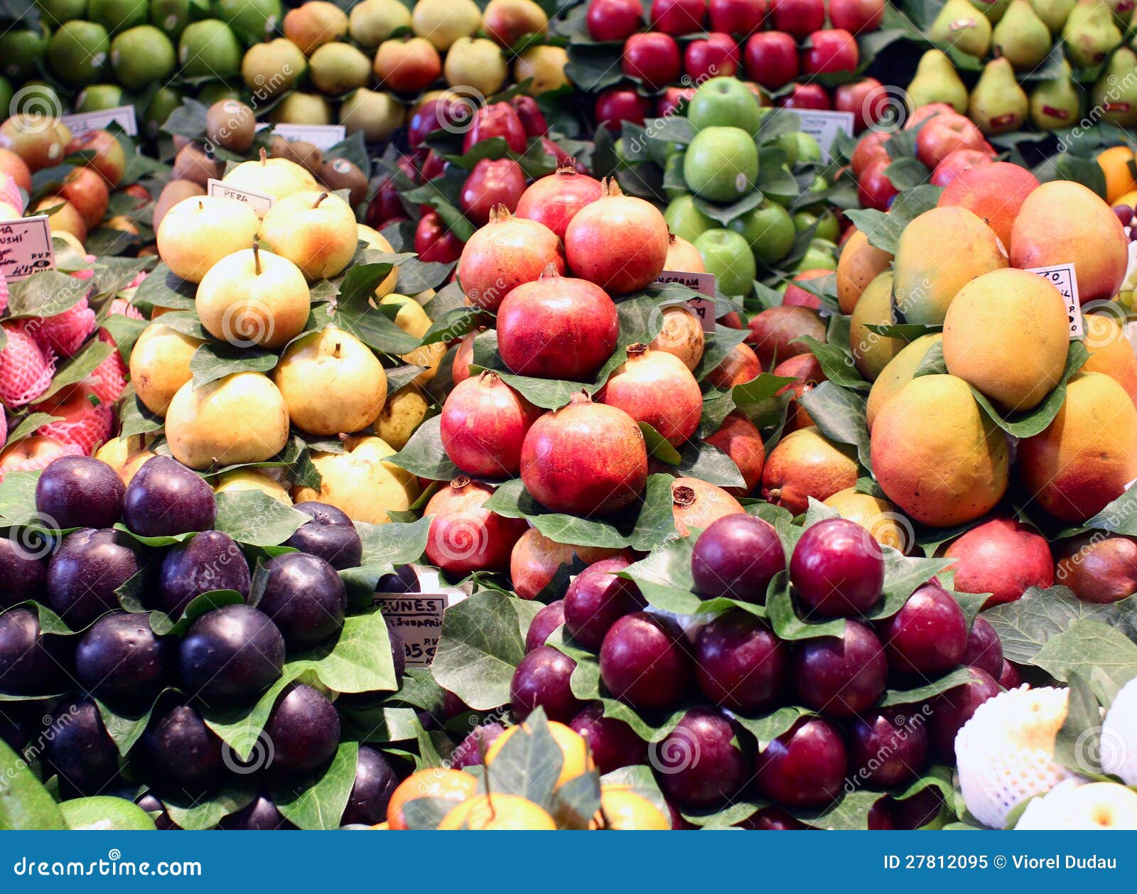 Fresh Exotic Fruits in the Market Stock Image Image of natural