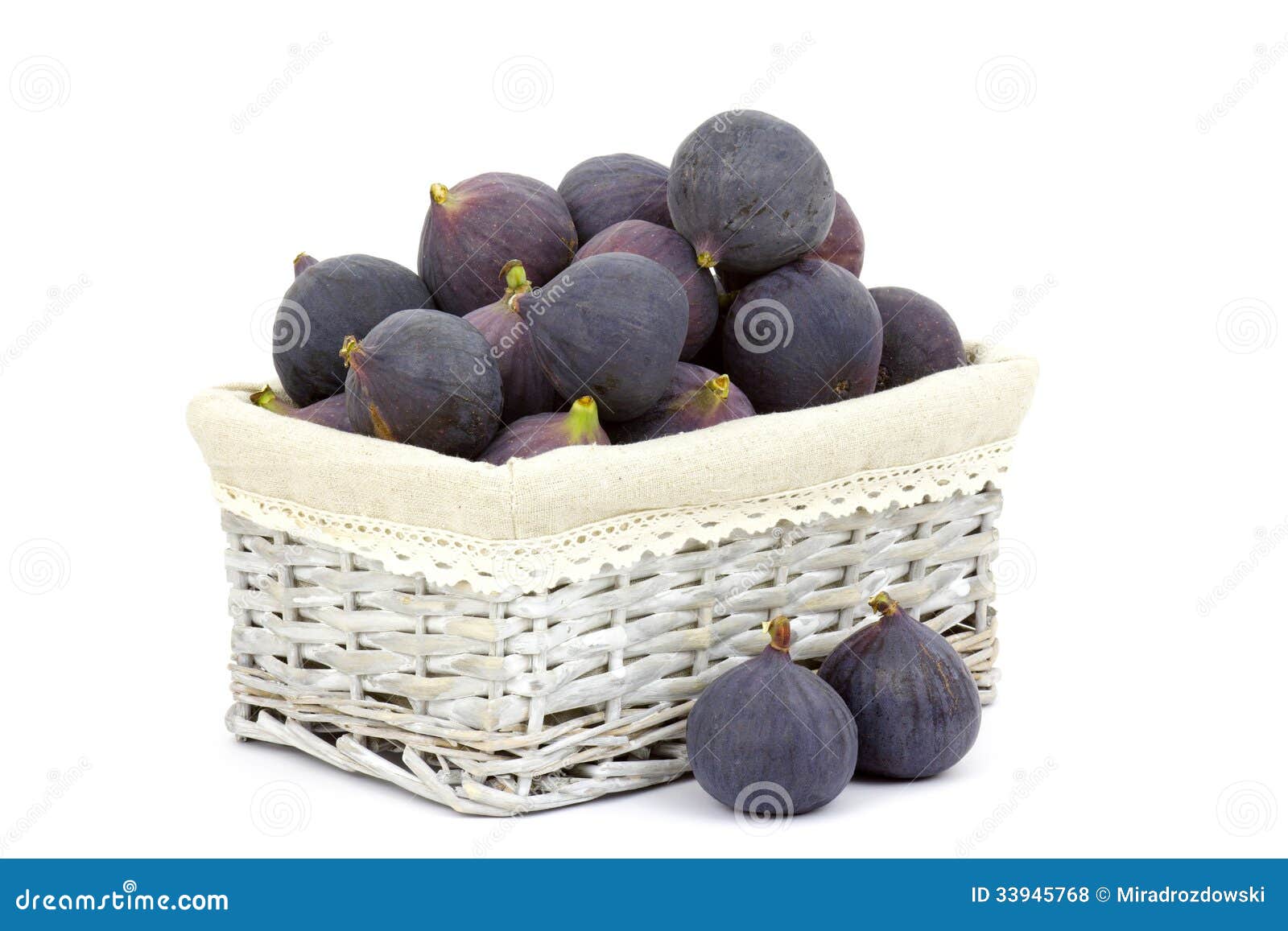 Fresh figs in a basket stock photo. Image of food, purple 33945768