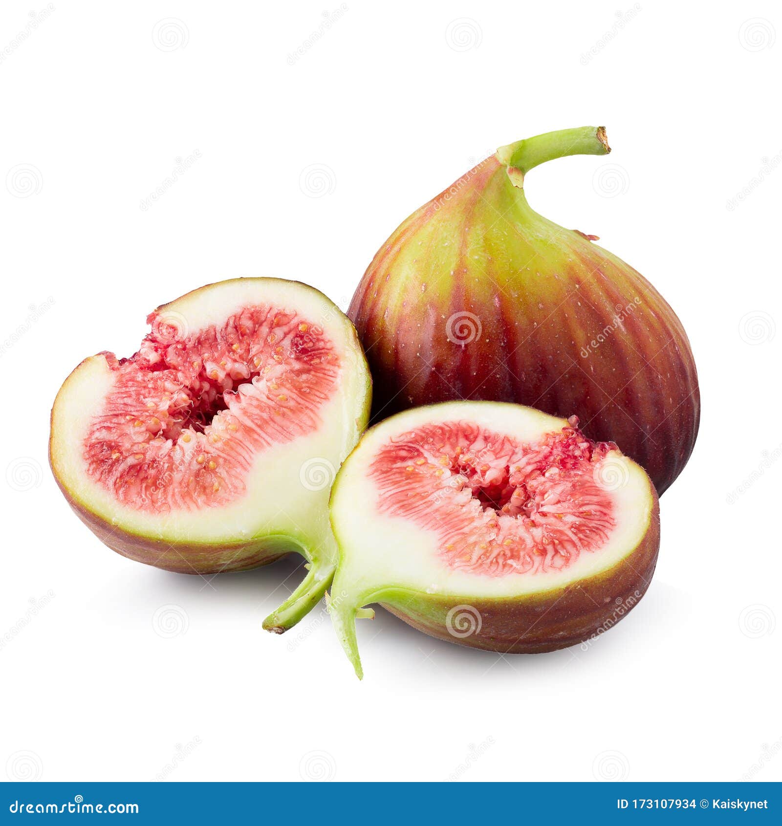Fresh Figs Fruit Isolated on White Background Stock Photo Image of