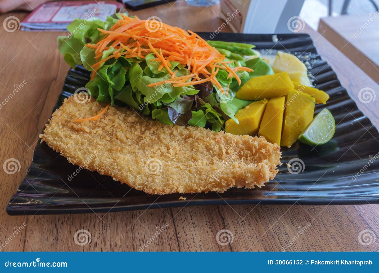 Fresh Fish and Chip stock photo. Image of eating, indoor 50066152