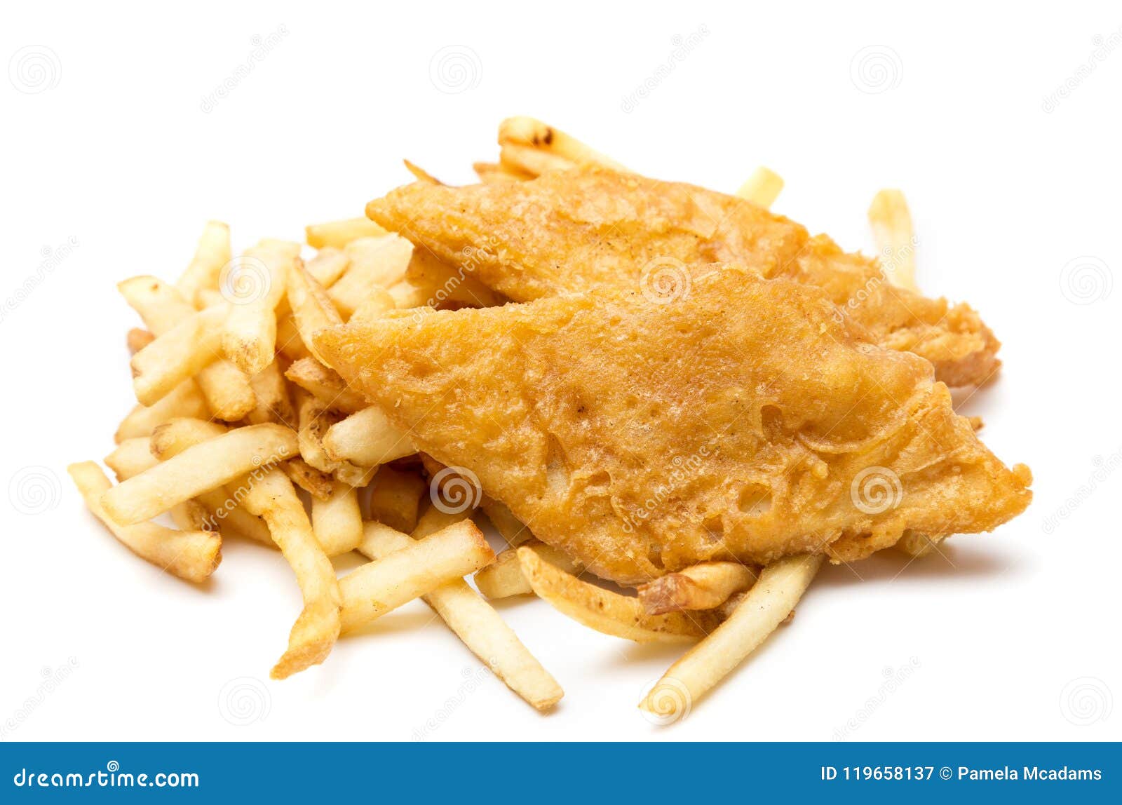 Fresh Fried Fish and Chips stock image. Image of ireland 119658137